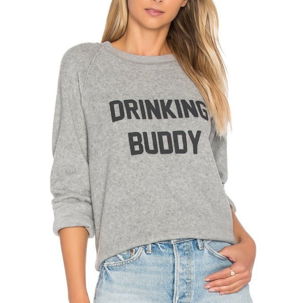 Gym Buddy Drinking Buddy Reversible Sweatshirt